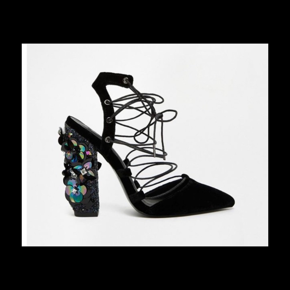 ASOS Black Embellished Heels